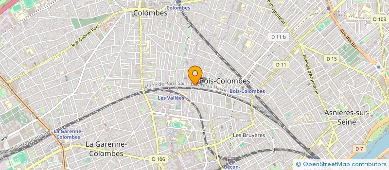 localisation de l'entreprise MADAME LUCIE DA SILVA  BOIS-COLOMBES
