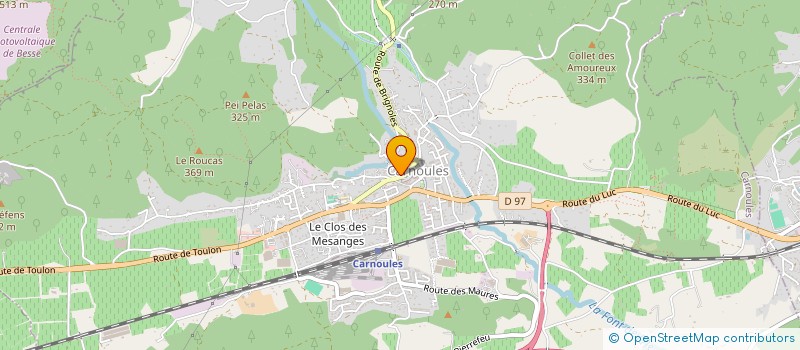 localisation de l'entreprise MADAME LUCIE DARRIGUES à CARNOULES