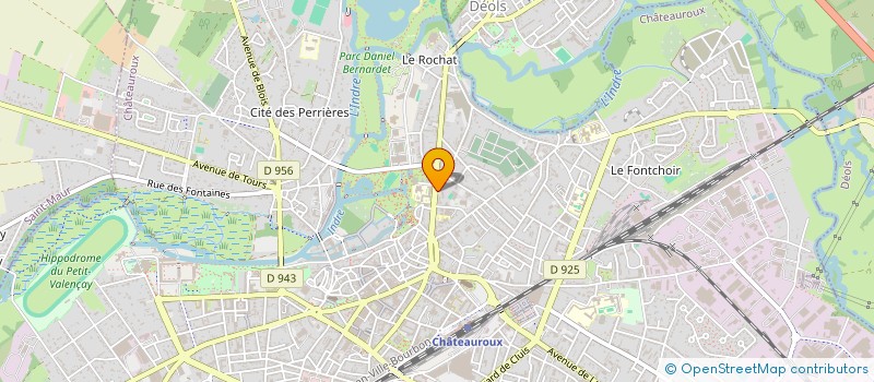 localisation de l'entreprise MADAME LUCIE DAVAZE  CHATEAUROUX