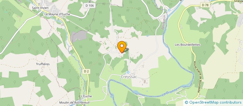 localisation de l'entreprise MADAME LUCIE DE VRIES  CREYSSAC