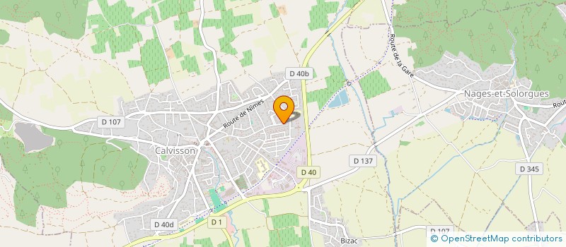 localisation de l'entreprise MADAME LUCIE DEBEAUMONT  CALVISSON