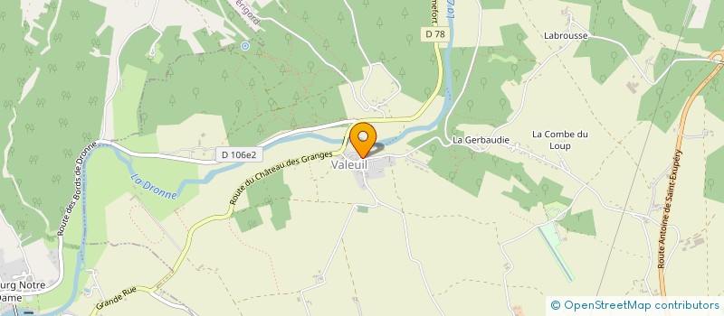 localisation de l'entreprise MADAME LUCIE DEBRUERE à BRANTOME EN PERIGORD