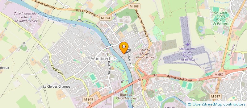 localisation de l'entreprise MADAME LUCIE DECLERCK  WAMBRECHIES