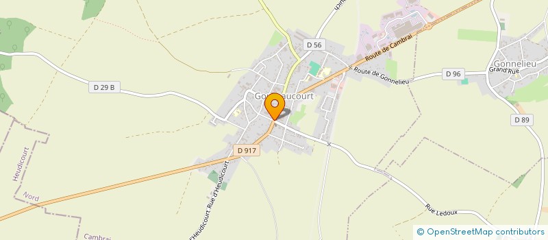 localisation de l'entreprise MADAME LUCIE DECOCQ DEFLESCHELLE  GOUZEAUCOURT