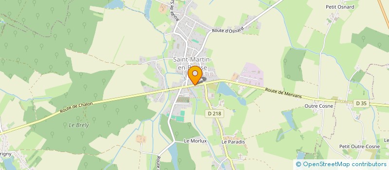 localisation de l'entreprise MADAME LUCIE DECRETTE  SAINT-MARTIN-EN-BRESSE