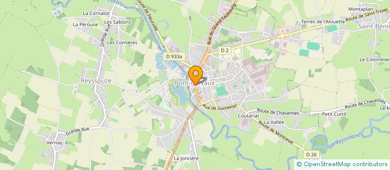 localisation de l'entreprise MADAME LUCIE DELARBRE à PONT-DE-VAUX