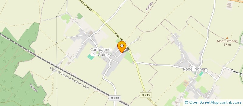 localisation de l'entreprise MADAME LUCIE DEMARTHE  CAMPAGNE-LES-GUINES