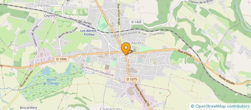 localisation de l'entreprise MADAME LUCIE DEMEURE  LES ABRETS-EN-DAUPHINE