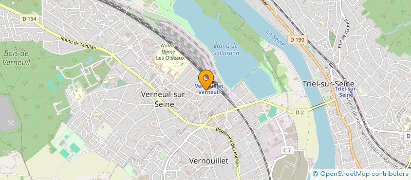 localisation de l'entreprise MADAME LUCIE DENAIS à VERNEUIL-SUR-SEINE