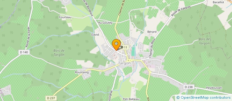 localisation de l'entreprise MADAME LUCIE DEQUICK  TARGON