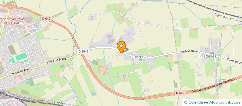 localisation de l'entreprise MADAME LUCIE DESCAMPS  BORRE