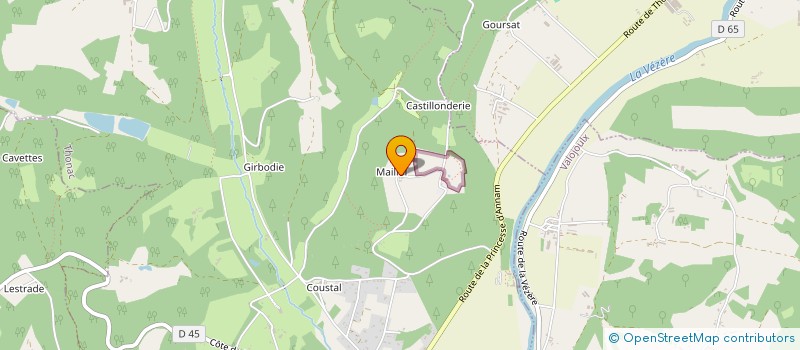 localisation de l'entreprise MADAME LUCIE DESCHAMPS à MONTIGNAC-LASCAUX