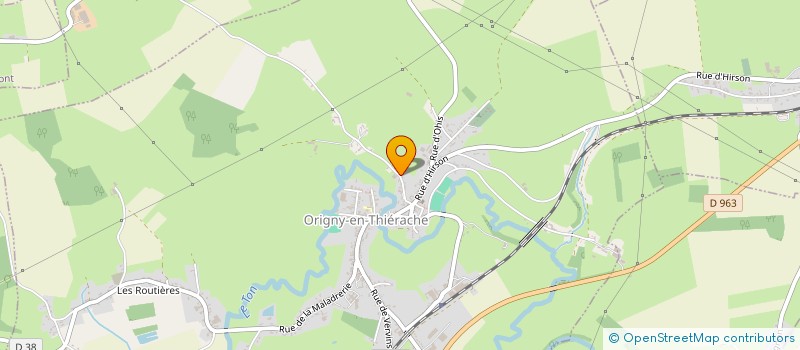 localisation de l'entreprise MADAME LUCIE DEVALLEZ  ORIGNY-EN-THIERACHE