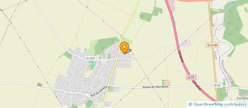 localisation de l'entreprise MADAME LUCIE DEVAUD  TROUY