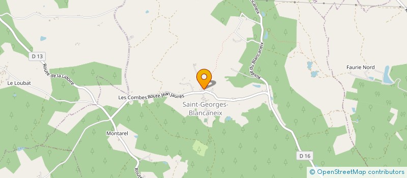 localisation de l'entreprise MADAME LUCIE DEVERCHIN  SAINT-GEORGES-BLANCANEIX