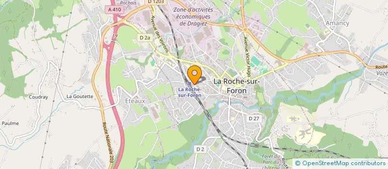 localisation de l'entreprise MADAME LUCIE DEVILLE  LA ROCHE-SUR-FORON