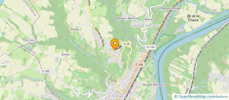 localisation de l'entreprise MADAME LUCIE DEVUN  CONDRIEU