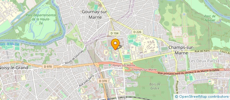 localisation de l'entreprise MADAME LUCIE DIEZ à CHAMPS-SUR-MARNE