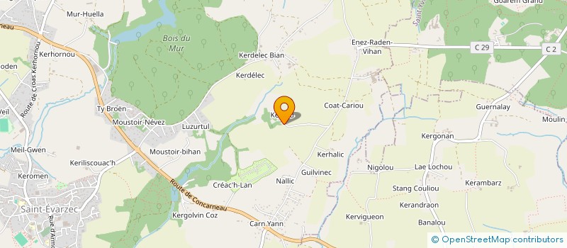 localisation de l'entreprise MADAME LUCIE DIOUGOANT  SAINT-EVARZEC