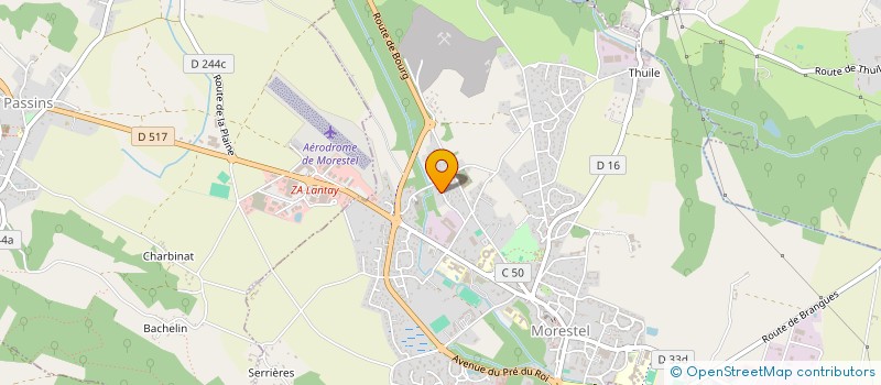 localisation de l'entreprise MADAME LUCIE DOUET  MORESTEL