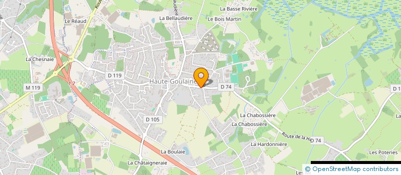 localisation de l'entreprise MADAME LUCIE DRONET à HAUTE-GOULAINE