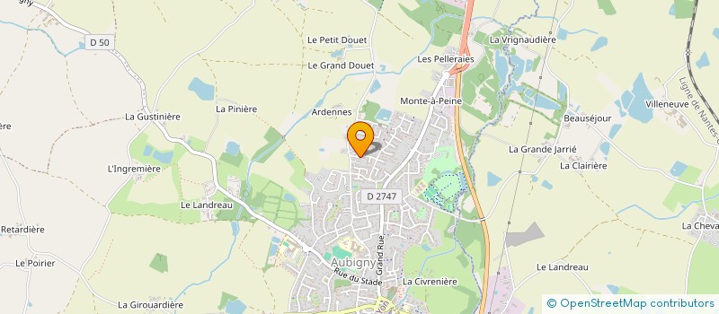 localisation de l'entreprise MADAME LUCIE DROUIN à AUBIGNY-LES CLOUZEAUX