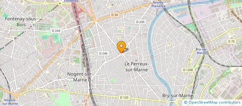 localisation de l'entreprise MADAME LUCIE DUBROCA à LE PERREUX-SUR-MARNE