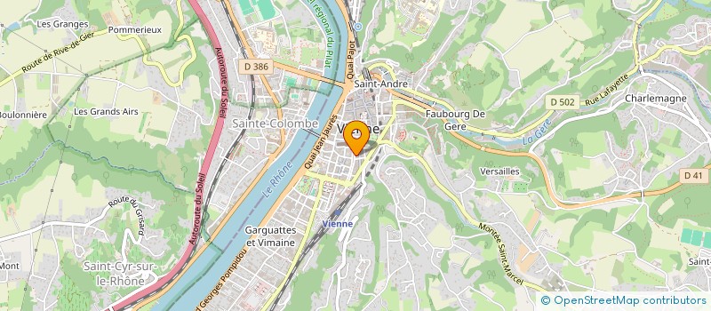 localisation de l'entreprise MADAME LUCIE DUBROCA à VIENNE