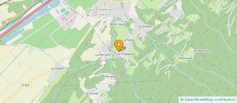 localisation de l'entreprise MADAME LUCIE DUCRETET PAJOT  SAINTE-HELENE-SUR-ISERE