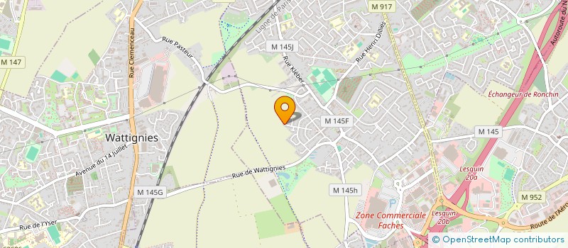 localisation de l'entreprise MADAME LUCIE DUFOUR  FACHES-THUMESNIL