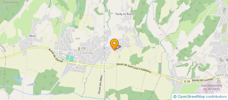 localisation de l'entreprise MADAME LUCIE DUGUER  LUZINAY