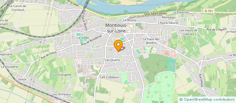 localisation de l'entreprise MADAME LUCIE DUJARDIN  MONTLOUIS-SUR-LOIRE