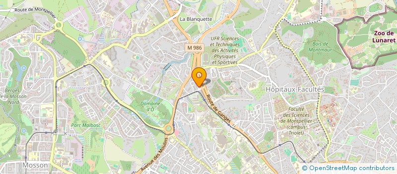 localisation de l'entreprise MADAME LUCIE DUPEUX à MONTPELLIER