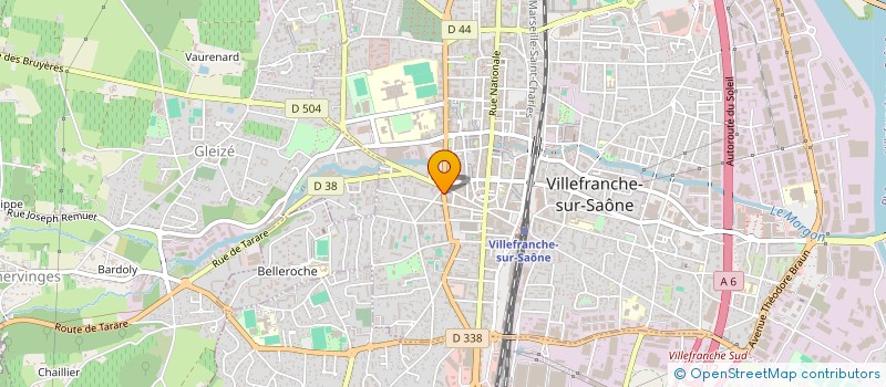 localisation de l'entreprise MADAME LUCIE DUPORT  VILLEFRANCHE-SUR-SAONE