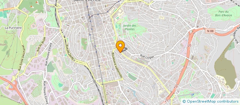 localisation de l'entreprise MADAME LUCIE DUPUY  SAINT-ETIENNE