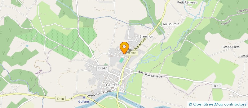 localisation de l'entreprise MADAME LUCIE DUVERGER  GUITRES