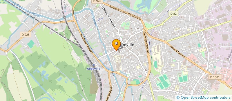 localisation de l'entreprise MADAME LUCIE EVENOU à ABBEVILLE