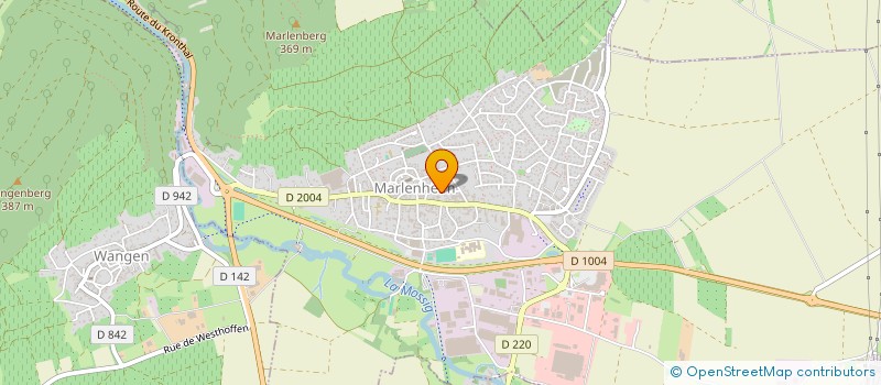 localisation de l'entreprise MADAME LUCIE FAIVRE  MARLENHEIM