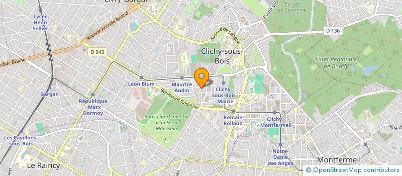 localisation de l'entreprise MADAME LUCIE FEUNKEU à CLICHY-SOUS-BOIS