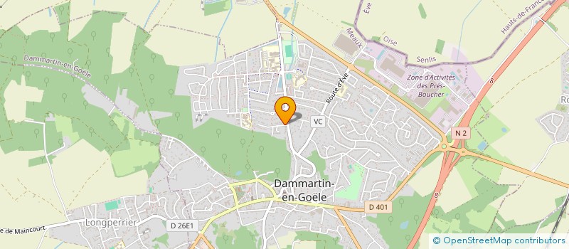 localisation de l'entreprise MADAME LUCIE FICARA à DAMMARTIN-EN-GOELE