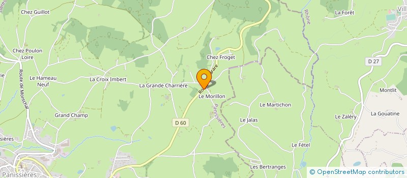 localisation de l'entreprise MADAME LUCIE FLEURANCE  PANISSIERES