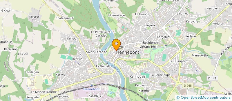 localisation de l'entreprise MADAME LUCIE FOLLENFANT  HENNEBONT