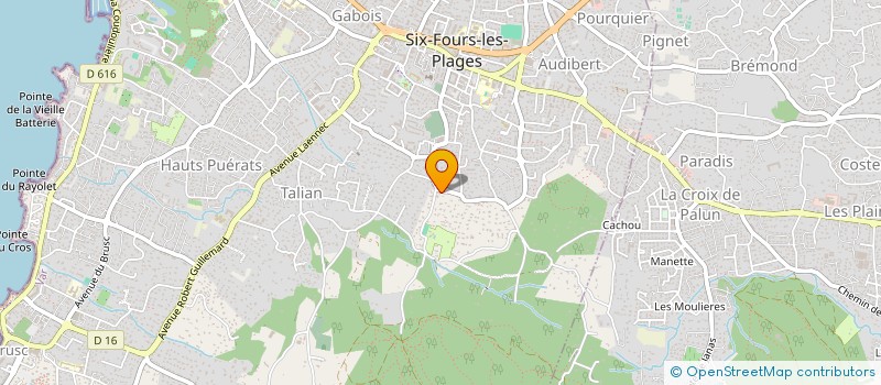 localisation de l'entreprise MADAME LUCIE FOURNIER à SIX-FOURS-LES-PLAGES