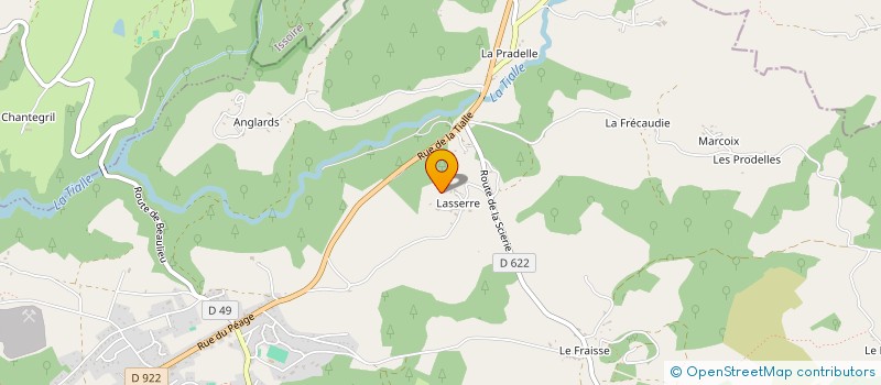 localisation de l'entreprise MADAME LUCIE FRULEUX à LANOBRE