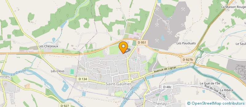 localisation de l'entreprise MADAME LUCIE GAHERY à SAINT-GAULTIER
