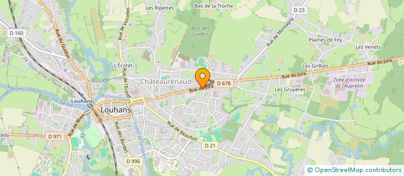 localisation de l'entreprise MADAME LUCIE GALLET à LOUHANS