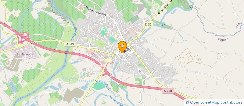 localisation de l'entreprise MADAME LUCIE GALTIER à GIGNAC