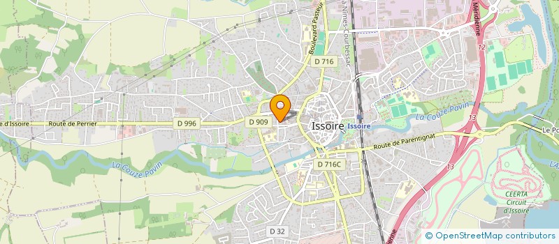 localisation de l'entreprise MADAME LUCIE GAUNY  ISSOIRE