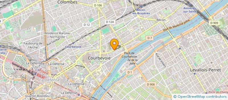 localisation de l'entreprise MADAME LUCIE GAUVRIT  COURBEVOIE