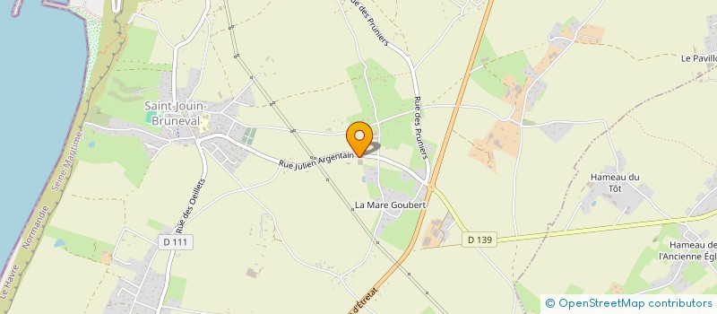 localisation de l'entreprise MADAME LUCIE GILLES  SAINT-JOUIN-BRUNEVAL